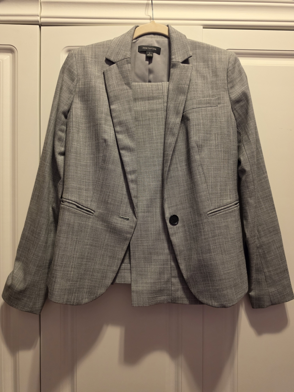 Ann Taylor Light Gray Suit